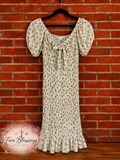 🌼 Sage/Neutral Smocked dress