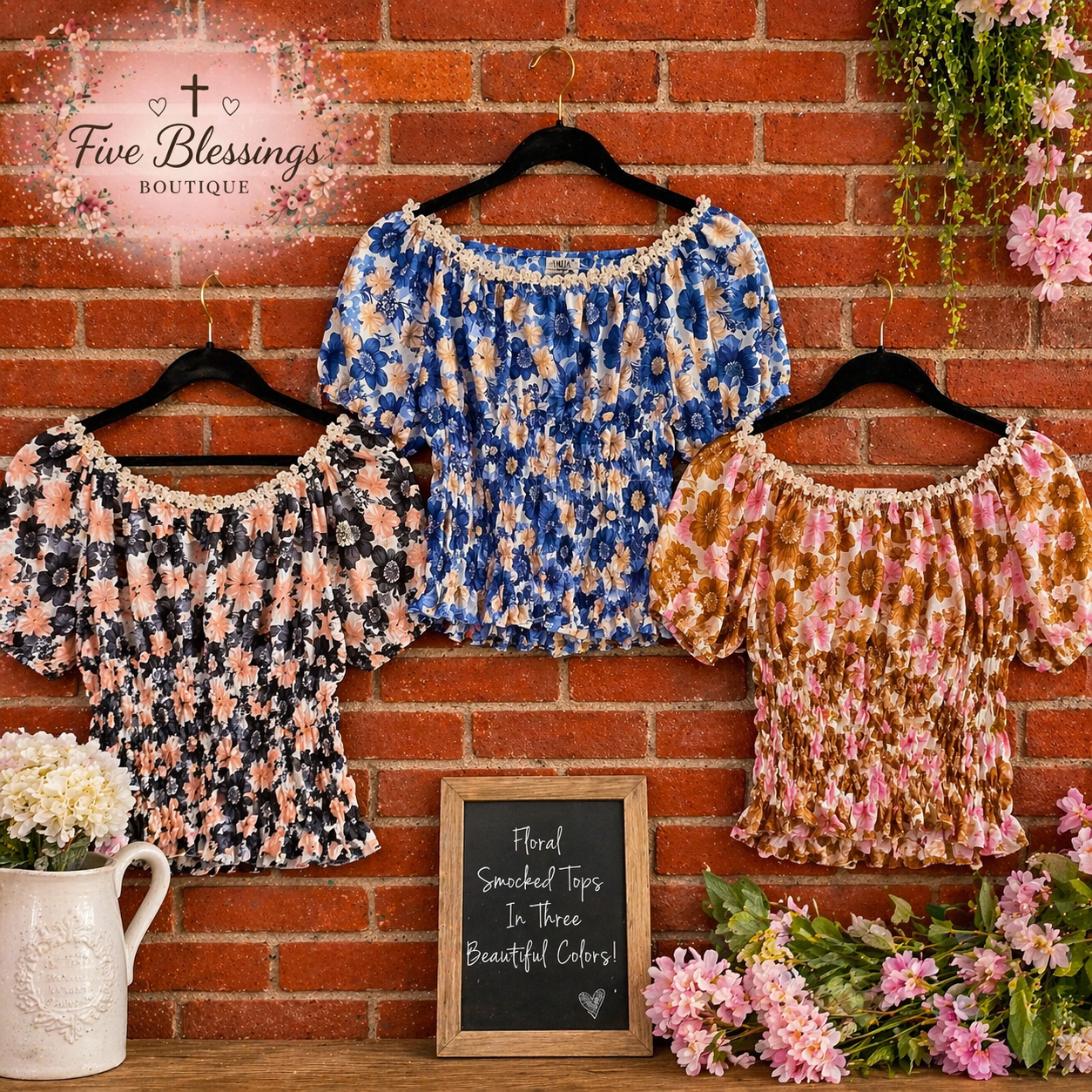 Floral smock top